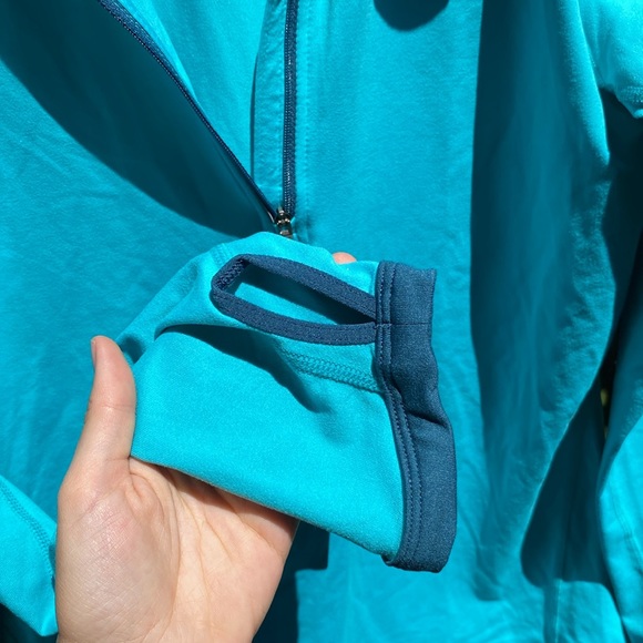2/$45 NWT Nike JUST DO IT Bright Blue Quarter Zip Pullover - Picture 5 of 9